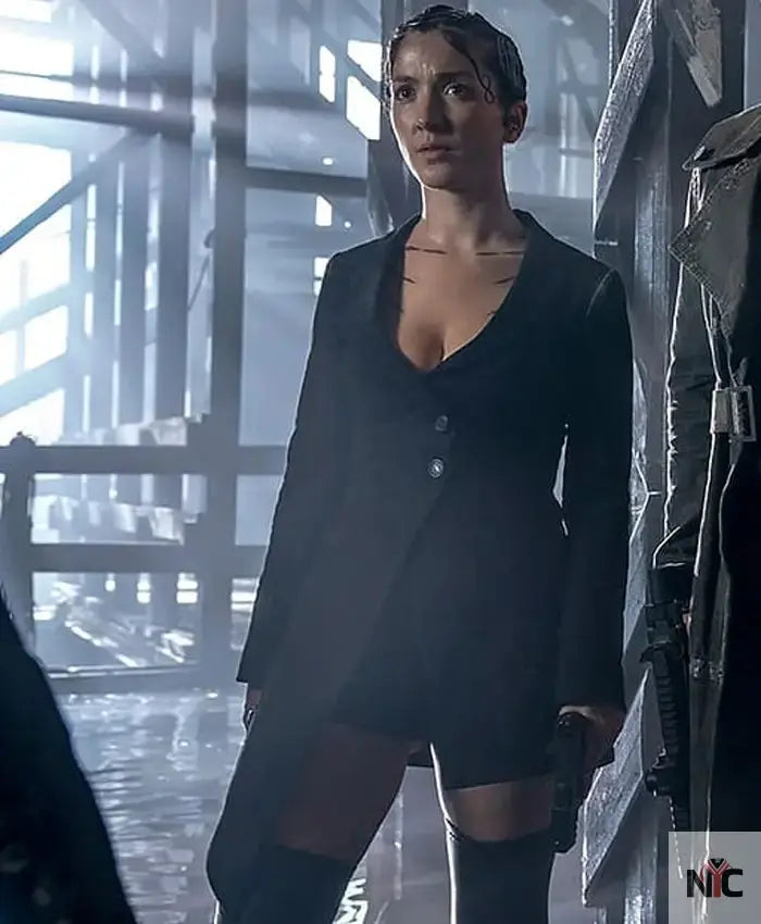 The Matrix Resurrections Lexy Black Cotton Coat NYC Jackets