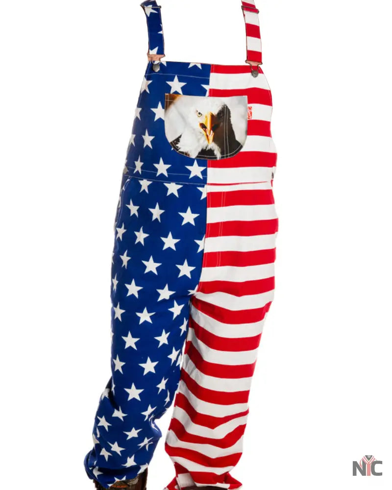 The Screaming Eagles American Flag Overalls NYC Jackets