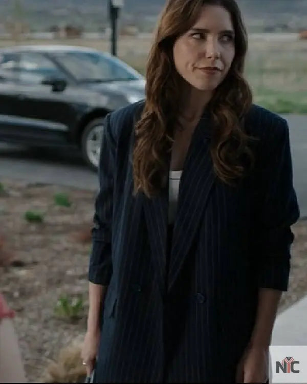 The Stranger in My Home Sophia Bush Striped Blazer NYC Jackets
