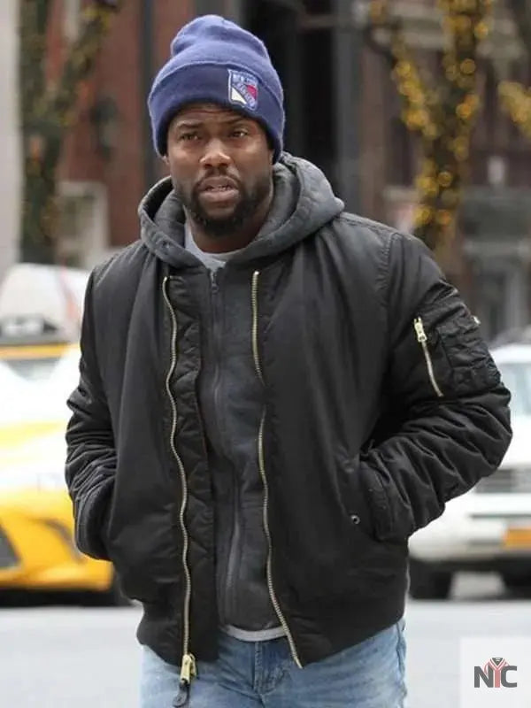 The Upside Kevin Hart Black Jacket NYC Jackets