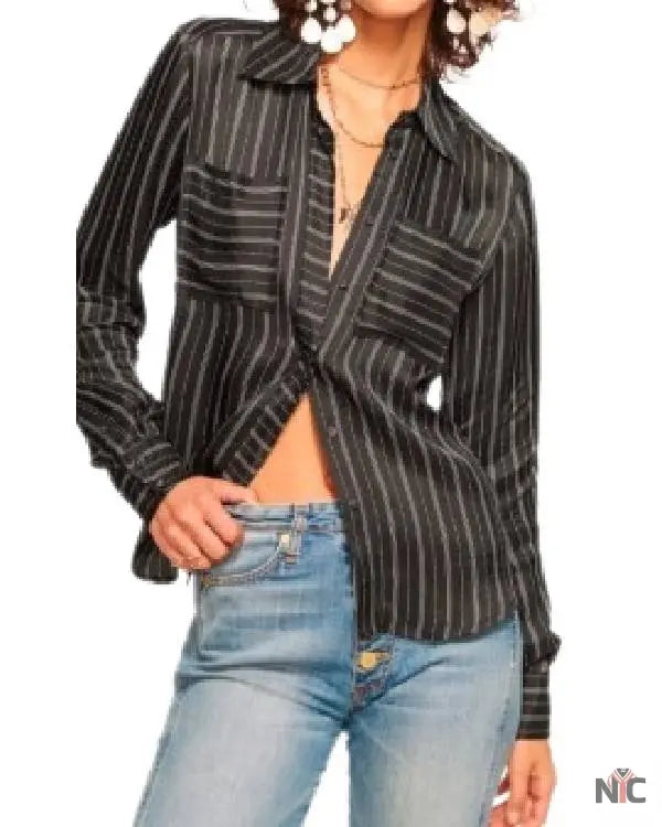 The Waterfront S01 Bree Buckley Striped Shirt NYC Jackets