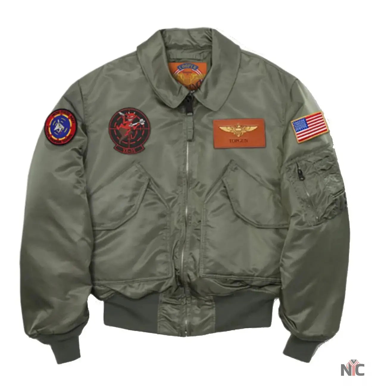 Top Gun Maverick CWU Nylon Flight Jacket NYC Jackets