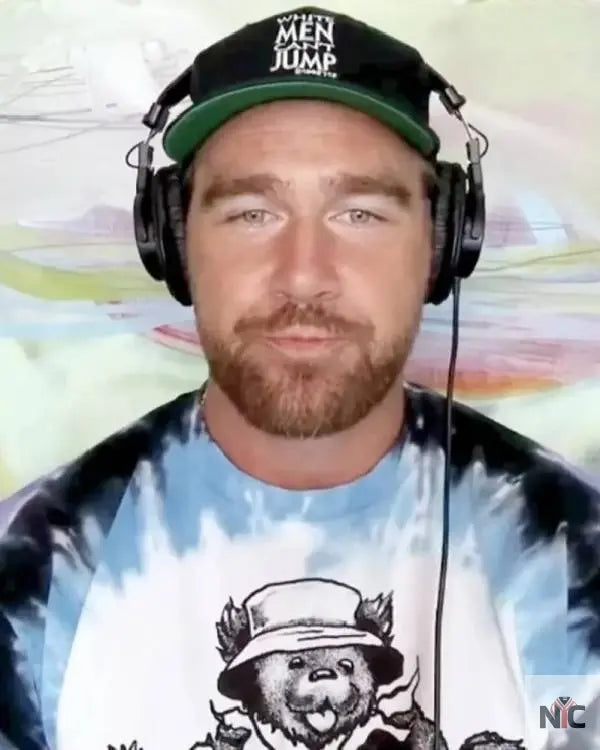 Travis Kelce Grateful Dead Invasion T-Shirt NYC Jackets