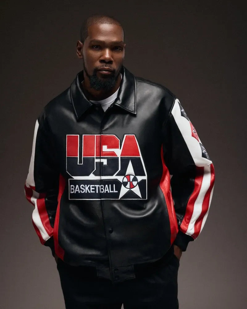 USA Basketball Kevin Durant Leather Jacket NYC Jackets