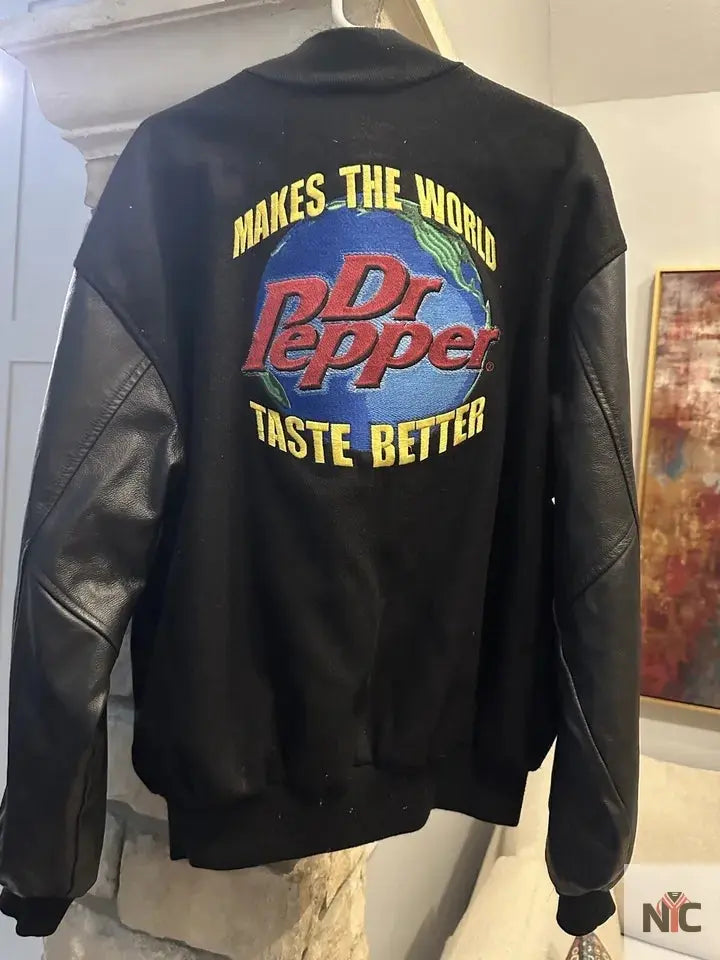 Vintage 90s Dr Pepper Makes The World Taste Better Jacket NYC Jackets