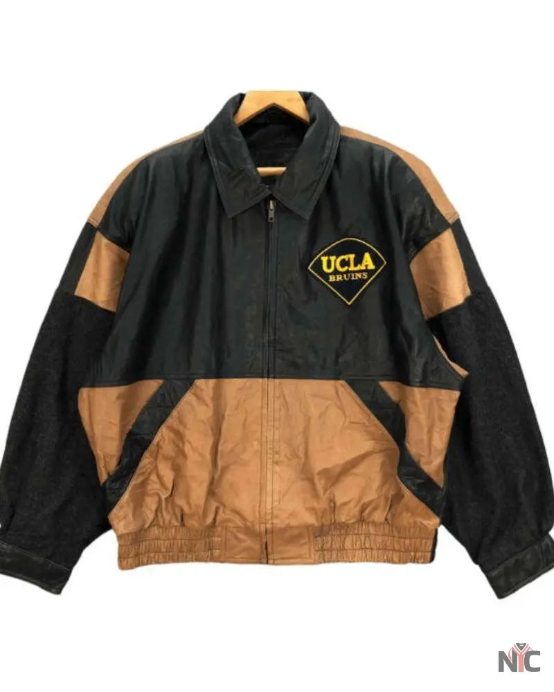 Vintage Alamo Uomo Ucla Bruins Wool Leather Jacket NYC Jackets