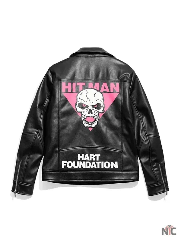 WWE Bret Hart The Hart Foundation 1997 Biker Jacket NYC Jackets