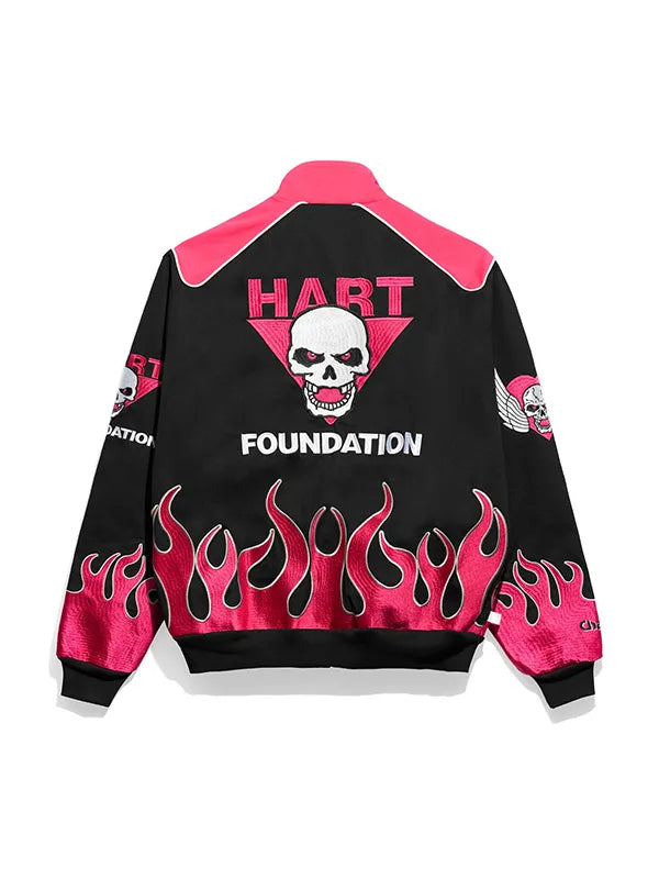 WWE The Hart Foundation Racing Jacket