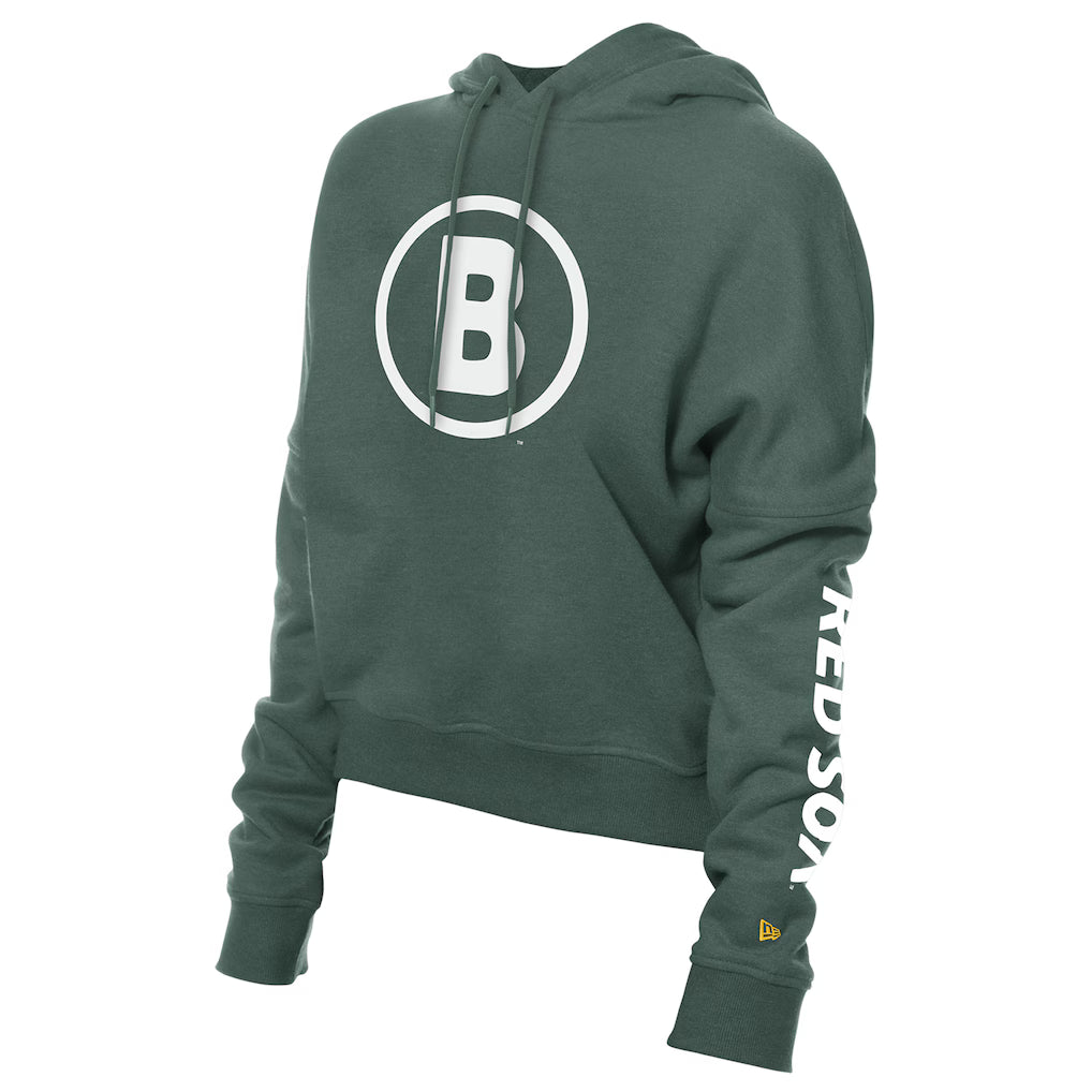 Women’s Boston Red Sox New Era Green 2025 Pullover Hoodie NYC Jackets