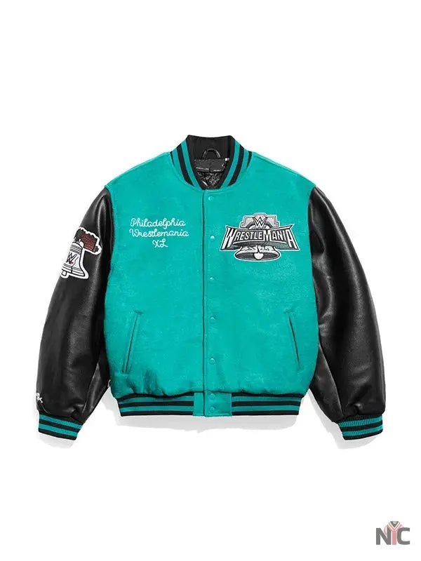 WrestleMania 40 Varsity Bomber Jacket NYC Jackets