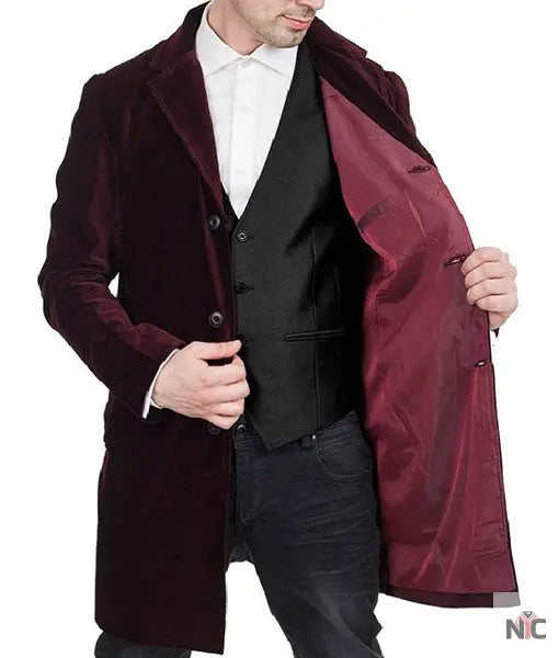 12th Doctor Who Maroon Coat NYC Jackets