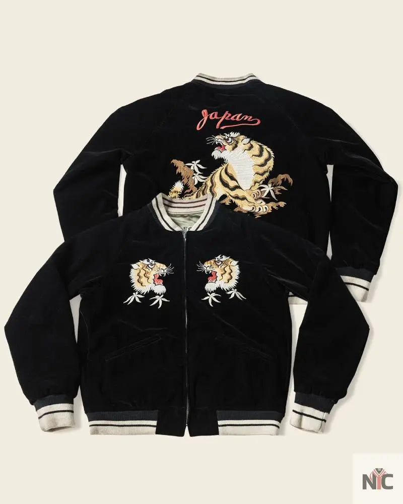 1950s Reversible Acetate Souvenir Jacket – Falcon × Tiger NYC Jackets