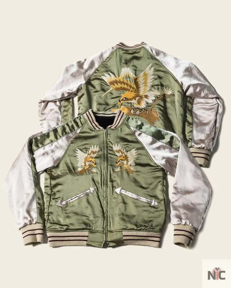 1950s Reversible Acetate Souvenir Jacket – Falcon × Tiger NYC Jackets