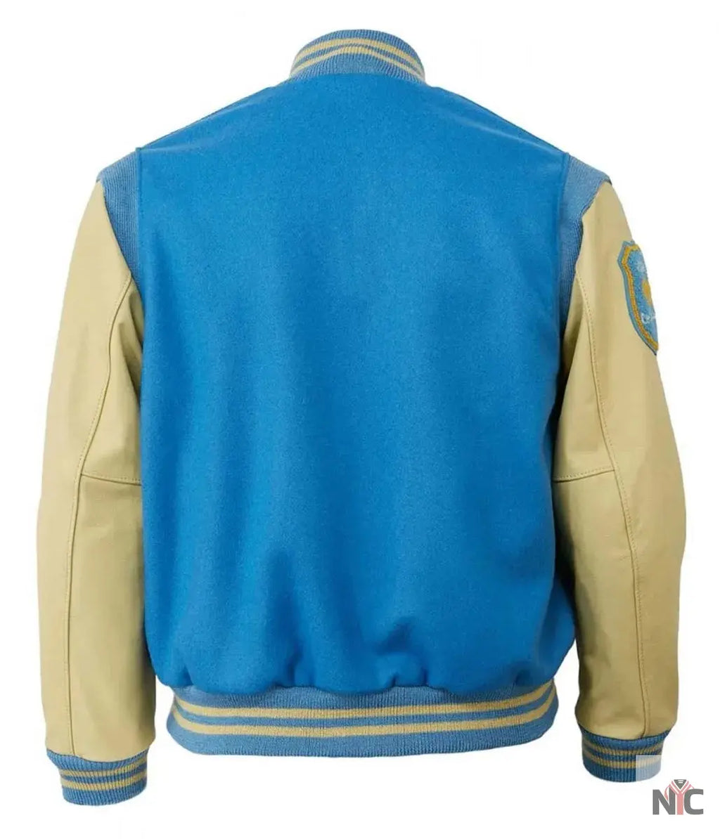1952 Detroit Lions Cream and Blue Jacket NYC Jackets