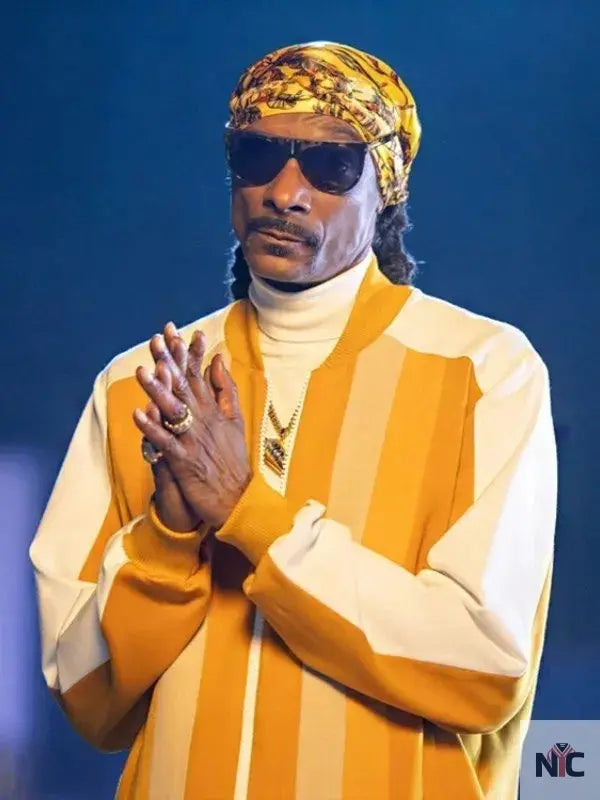2023 MNF Snoop Dogg Yellow Tracksuit NYC Jackets