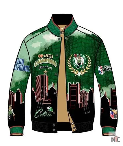 2024 NBA Champion Boston Celtics Full-Snap Jacket NYC Jackets