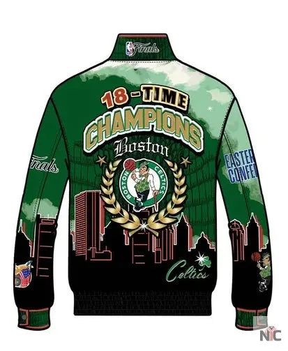 2024 NBA Champion Boston Celtics Full-Snap Jacket NYC Jackets