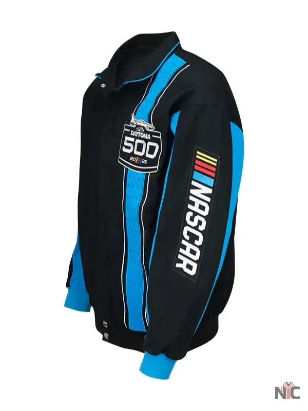 2025 Daytona 500 Black Twill Cotton Jacket NYC Jackets