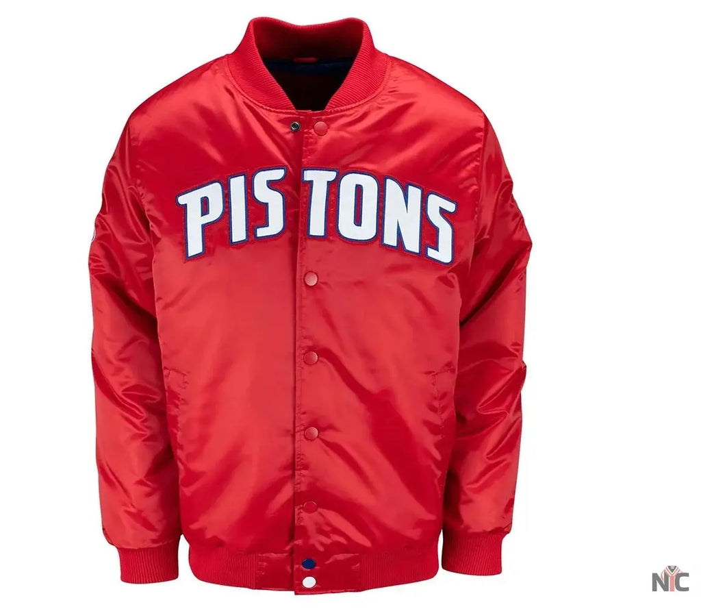 20th Anniversary Detroit Pistons Red Jacket NYC Jackets