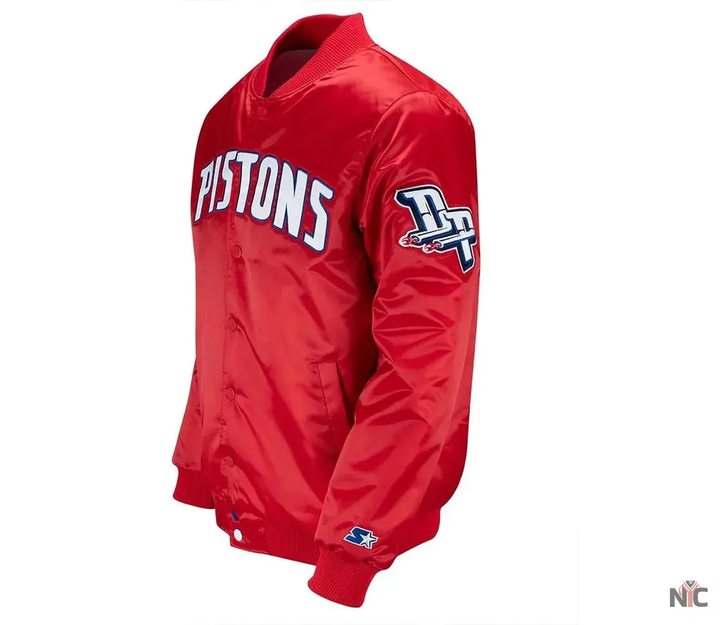 20th Anniversary Detroit Pistons Red Jacket NYC Jackets