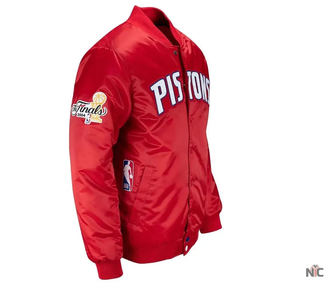 20th Anniversary Detroit Pistons Red Jacket NYC Jackets