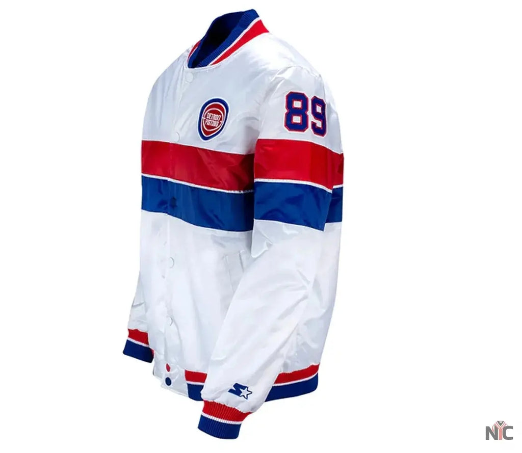 35th Anniversary Detroit Pistons White Jacket NYC Jackets