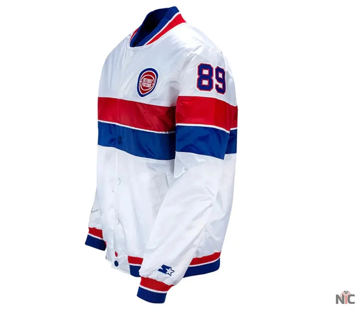 35th Anniversary Detroit Pistons White Jacket NYC Jackets
