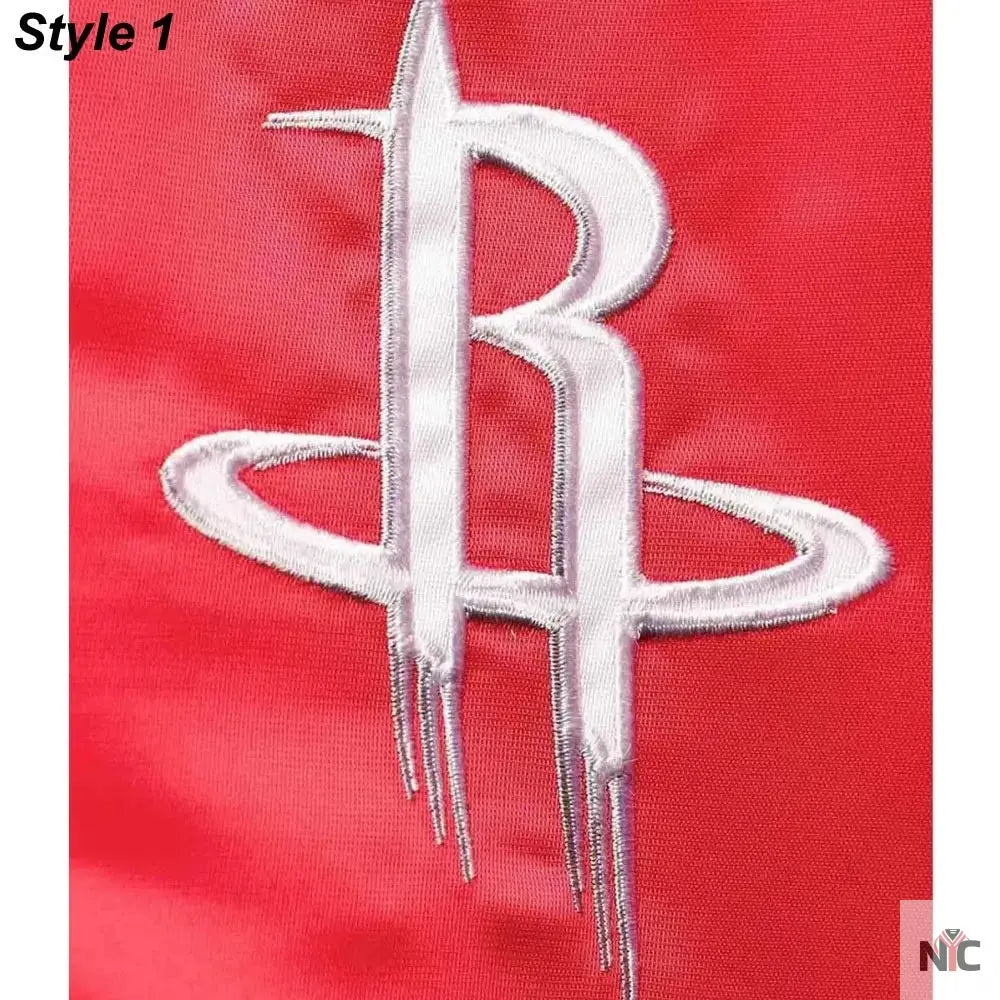 75th Anniversary Houston Rockets Leader Satin Jacket. NYC Jackets