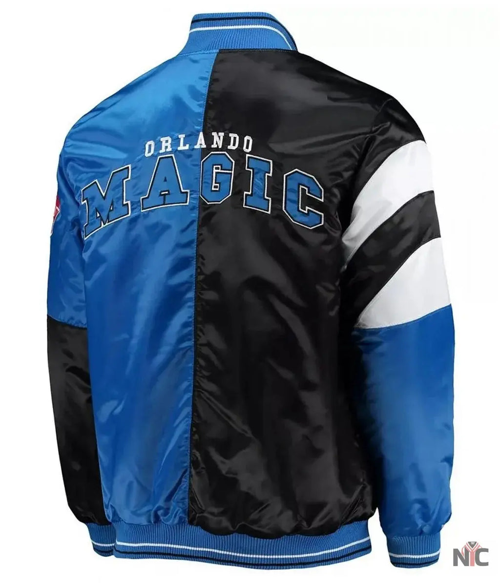 75th Anniversary Orlando Magic Leader Color Block Satin Jacket NYC Jackets