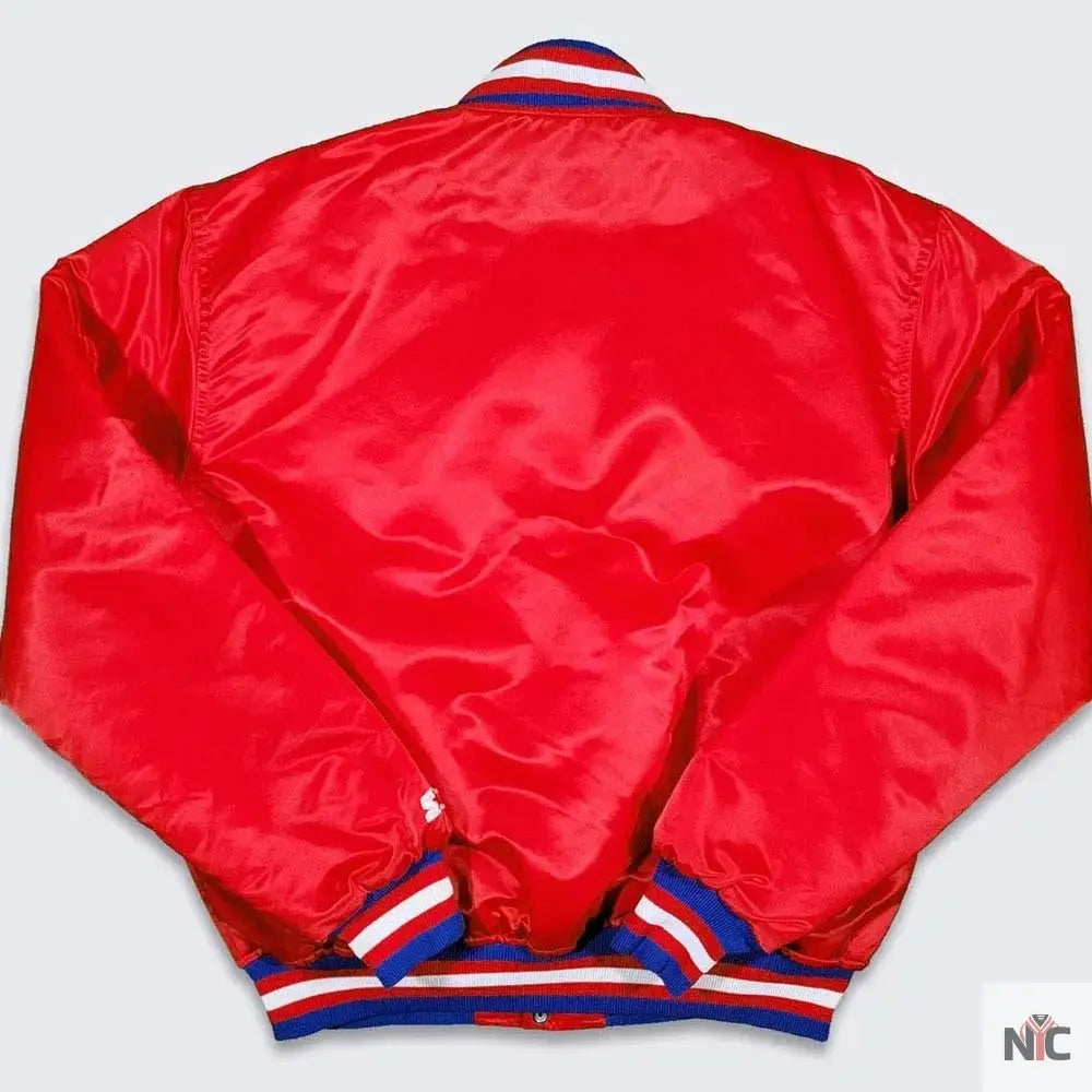 76ers Philadelphia Sixers Vintage Red Jacket NYC Jackets