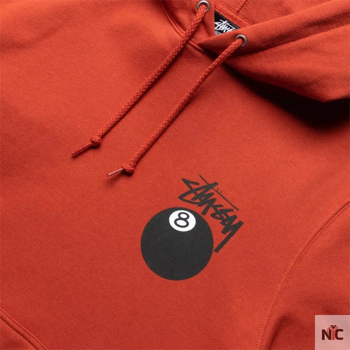 8 BALL Unisex Red Hoodie NYC Jackets