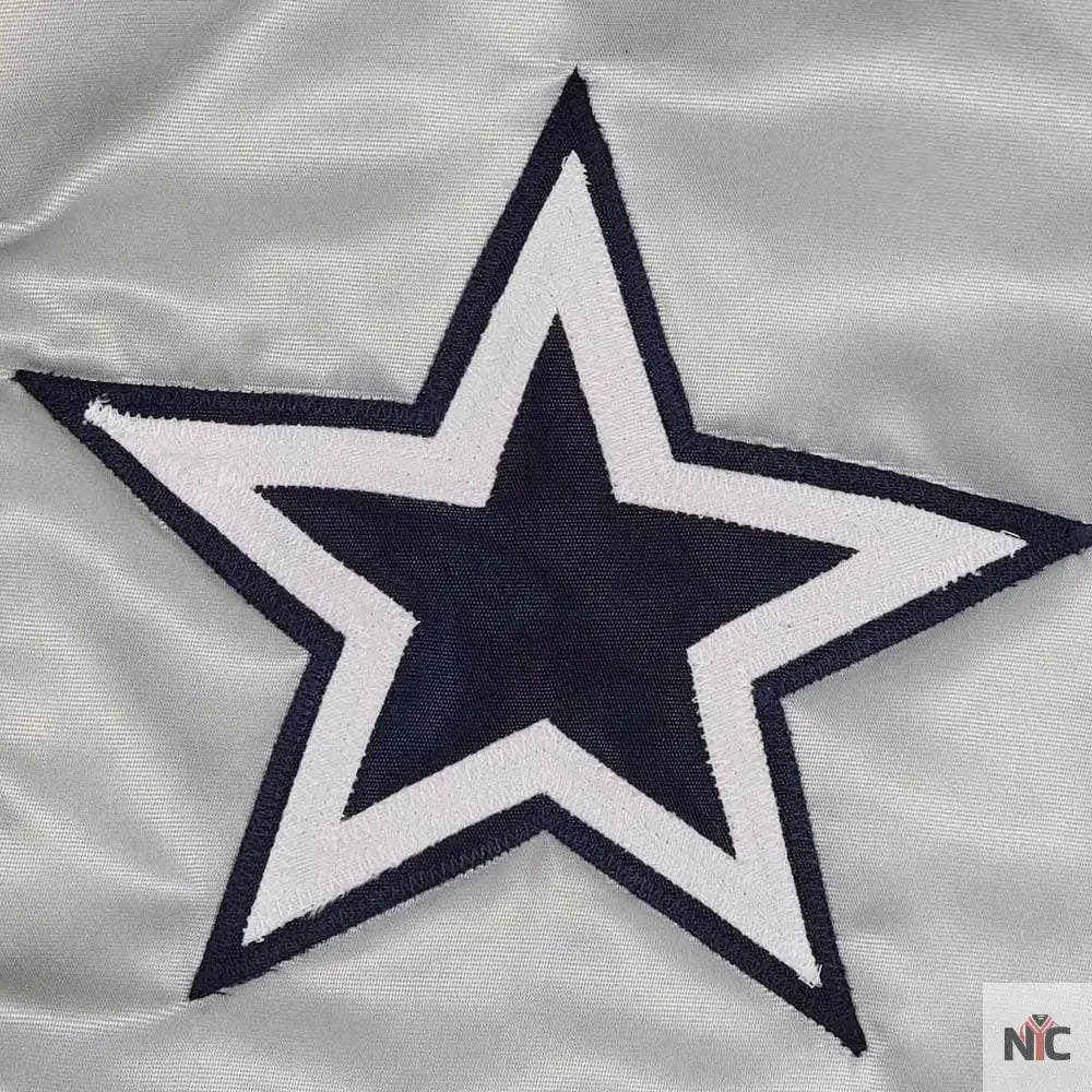 80’s Dallas Cowboys Silver Bomber Jacket NYC Jackets