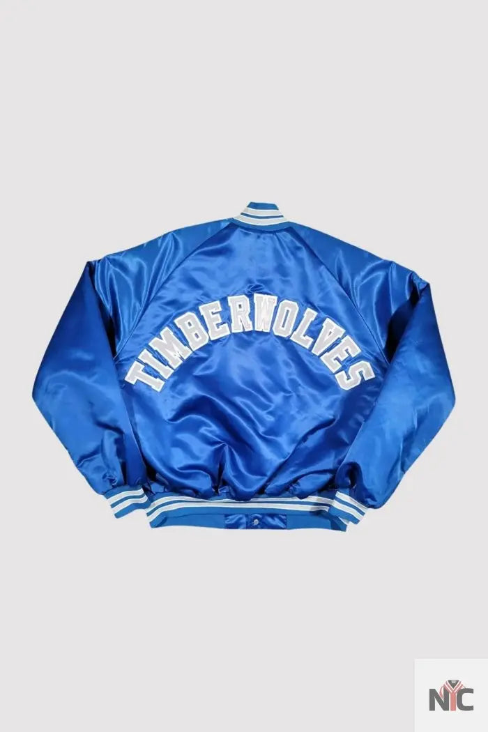 80’s Minnesota Timberwolves Blue Varsity Jacket NYC Jackets
