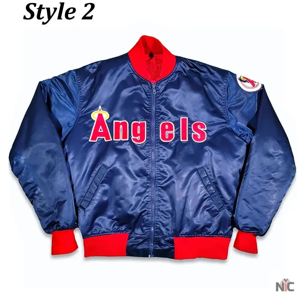 80s California Anaheim Angels Bomber Jacket NYC Jackets