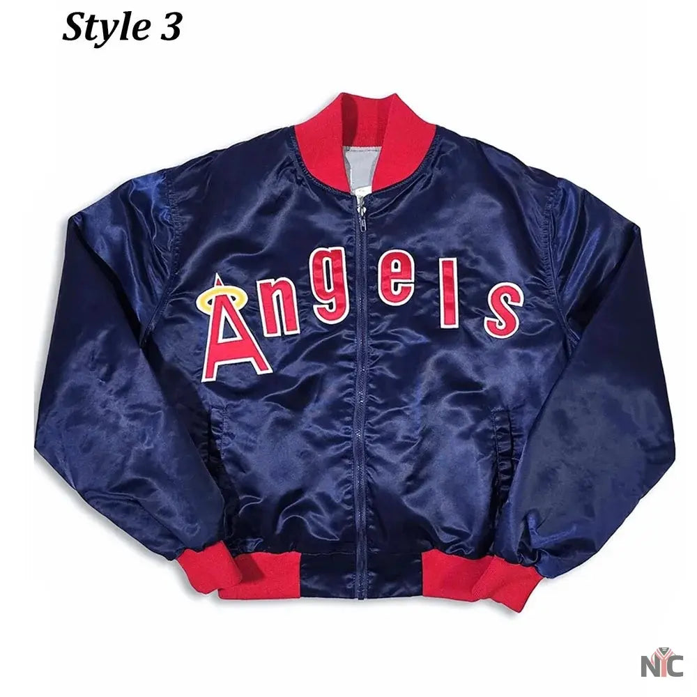 80s California Anaheim Angels Bomber Jacket NYC Jackets