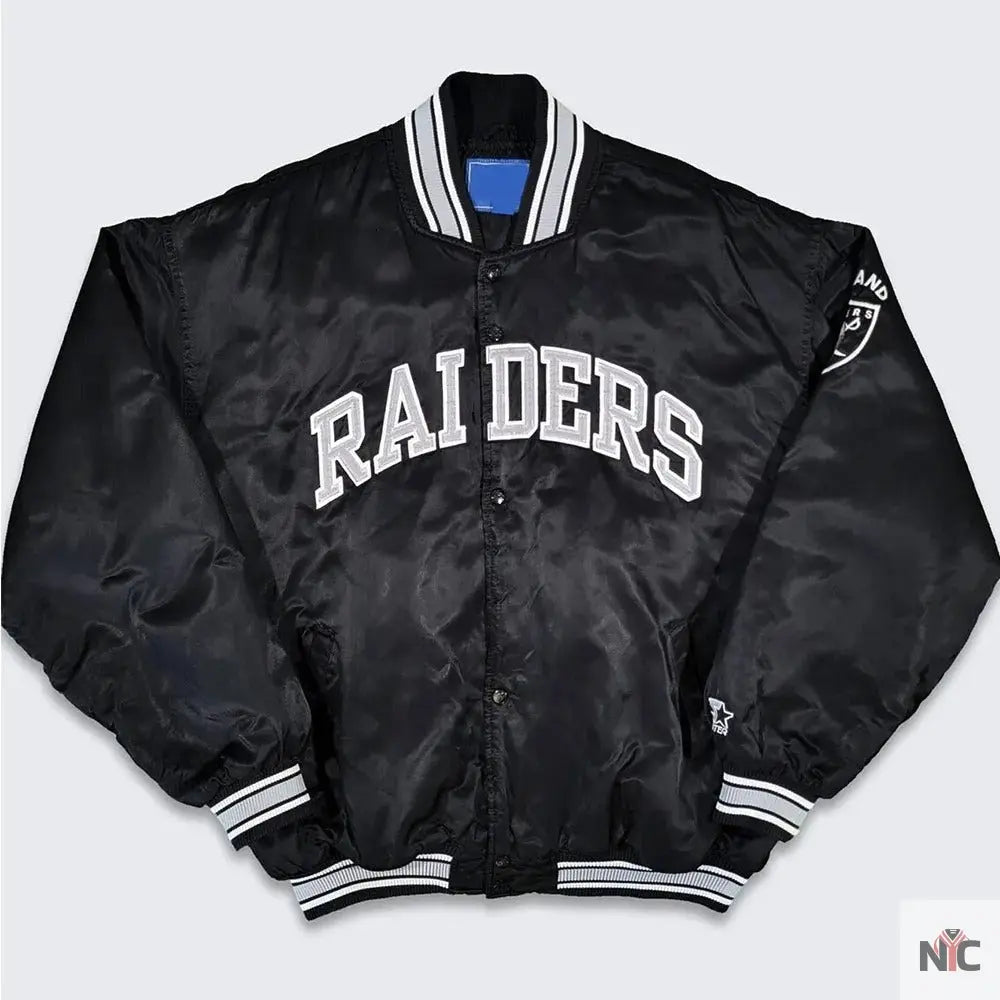 80s Los Angeles Raiders Bomber Varsity Jacket NYC Jackets