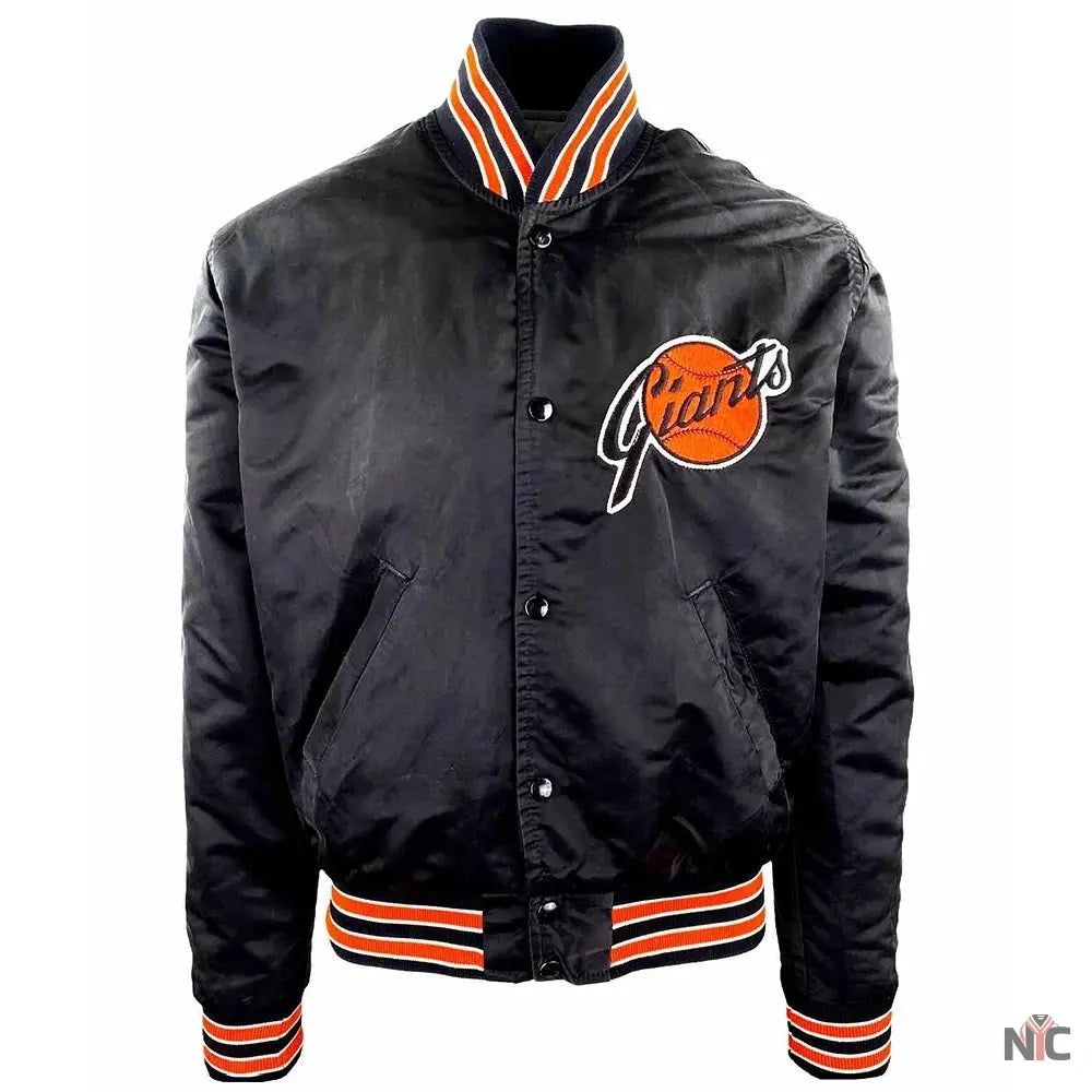 80s San Francisco Giants Bomber Satin Jacket NYC Jackets