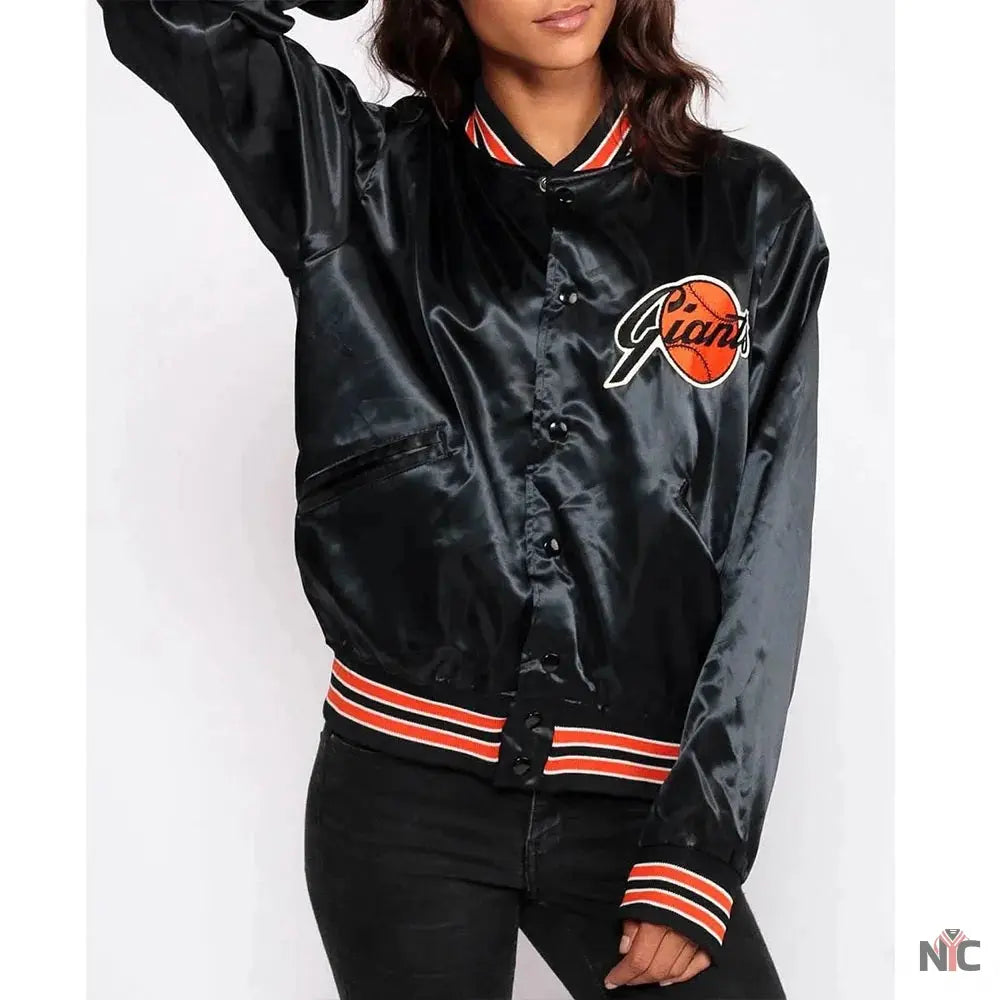 80s San Francisco Giants Bomber Satin Jacket NYC Jackets