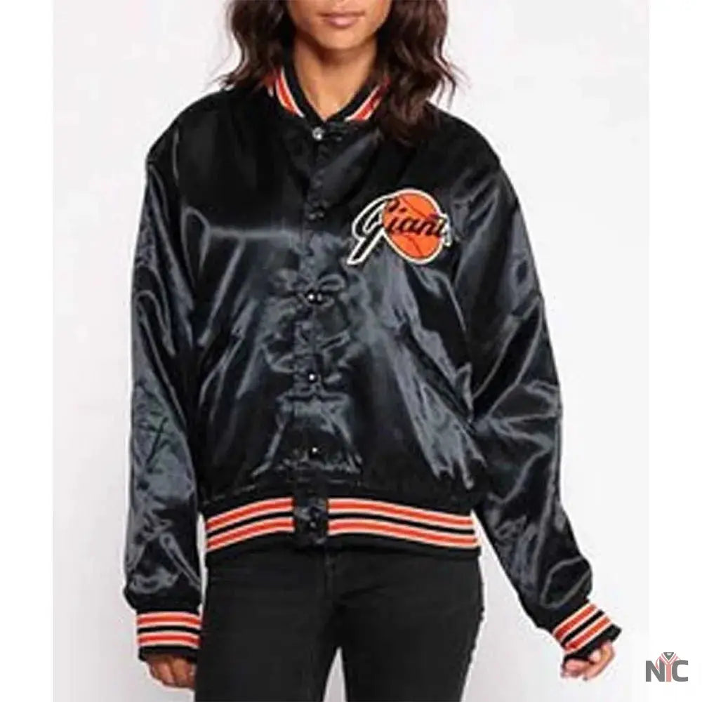 80s San Francisco Giants Bomber Satin Jacket NYC Jackets