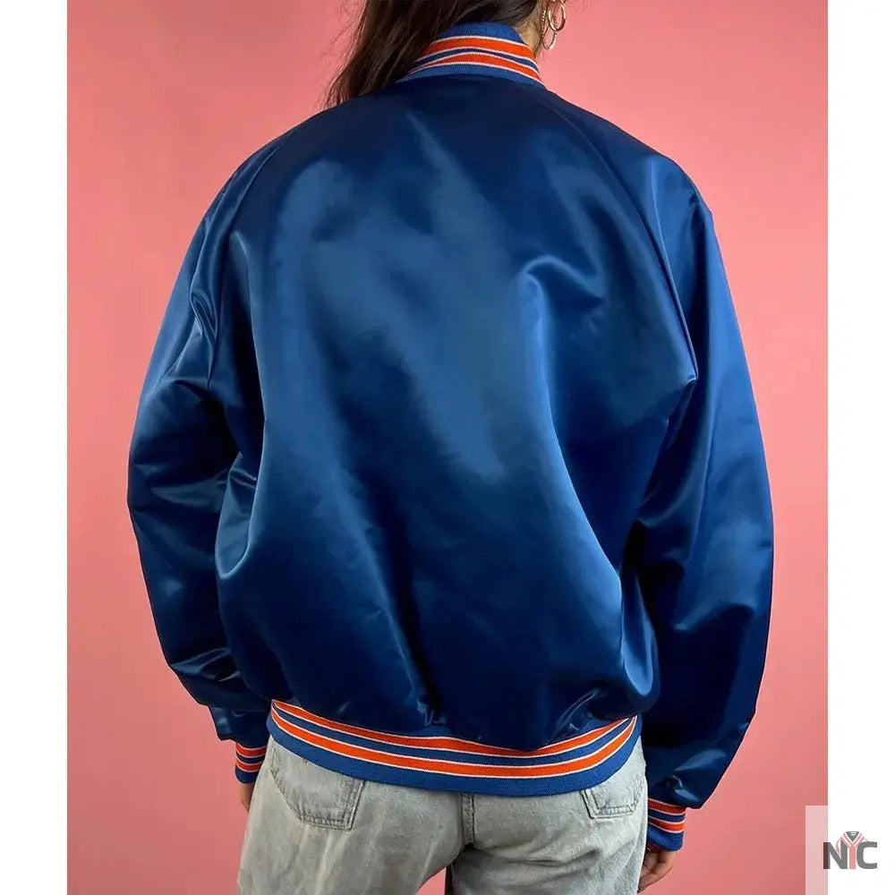 90’s Denver Broncos Blue Satin Jacket NYC Jackets