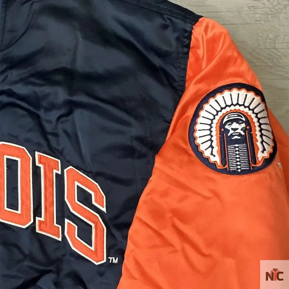 90’s Illinois Fighting Illini Jacket NYC Jackets