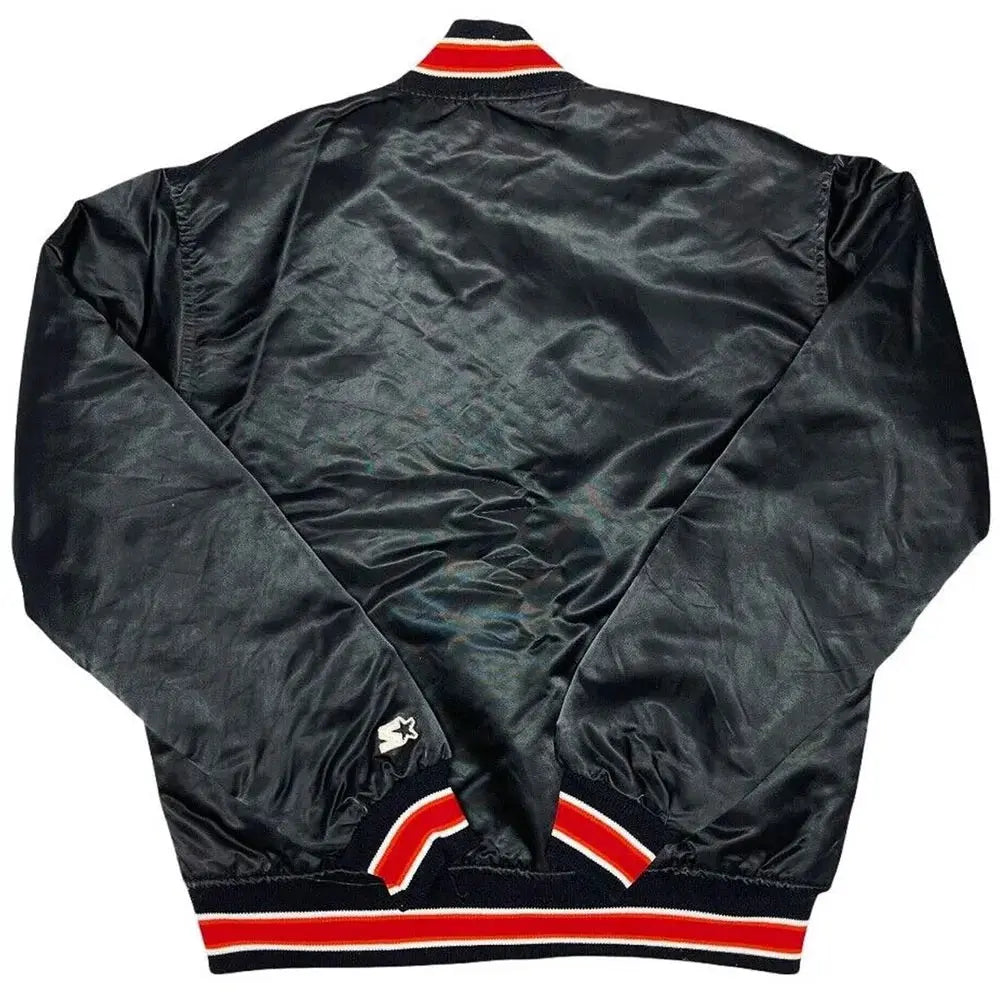 90s Miami Heat Satin Black Jacket NYC Jackets