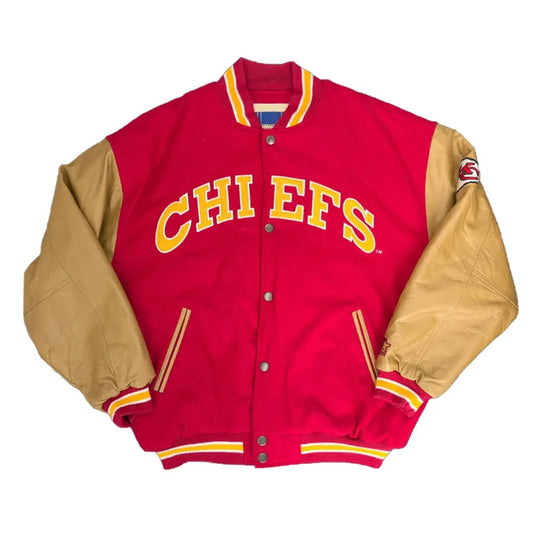 90s Kansas City Chiefs Varsity Jacket - NYC Jackets