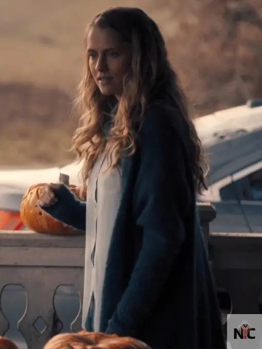 A Discovery Of Witches Teresa Palmer Blue Cardigan NYC Jackets