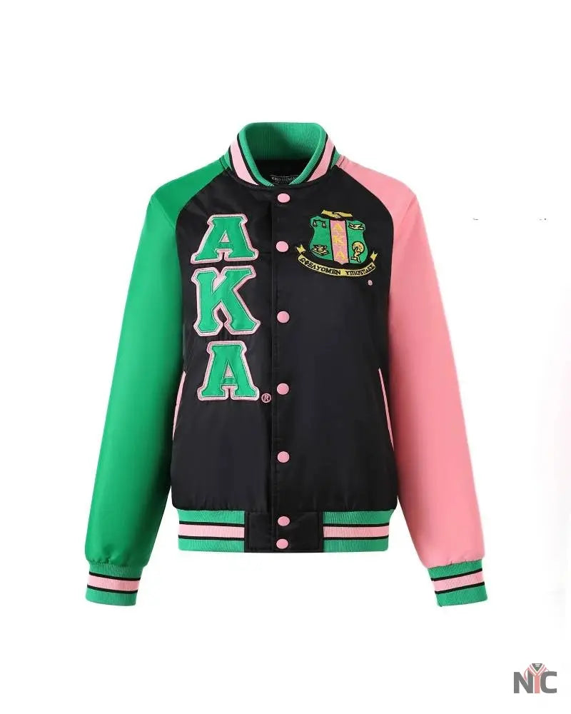 AKA Black Custom Lining Bomber Jacket NYC Jackets
