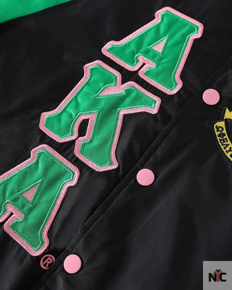 AKA Black Custom Lining Bomber Jacket NYC Jackets