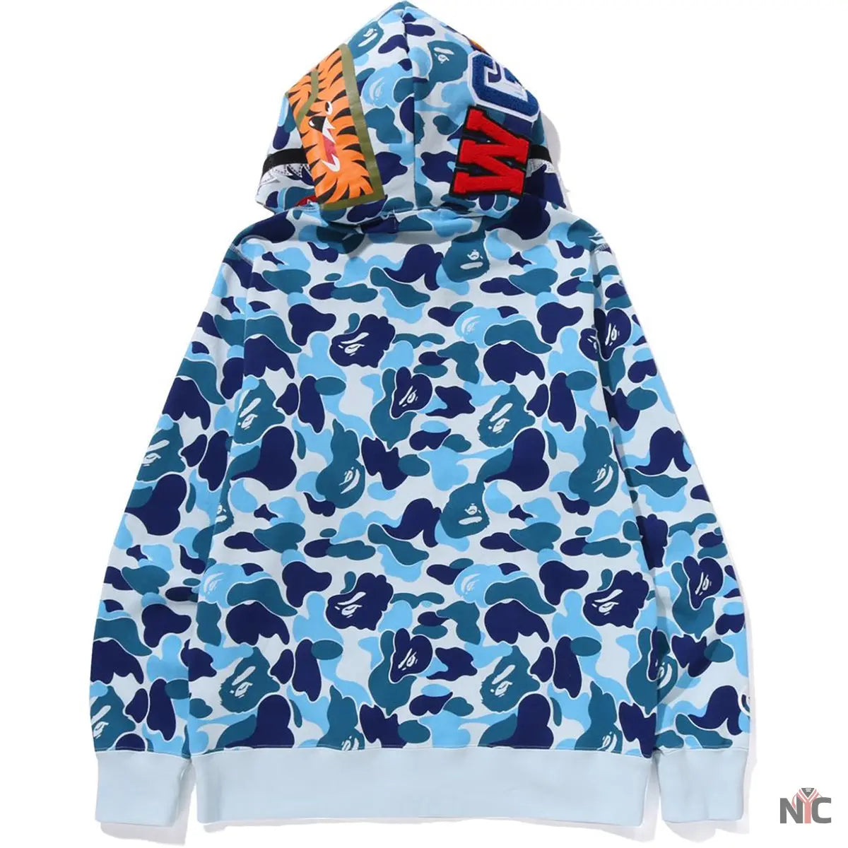 Abc Camo Crystal Stone Shark Full Zip Hoodie Mens NYC Jackets