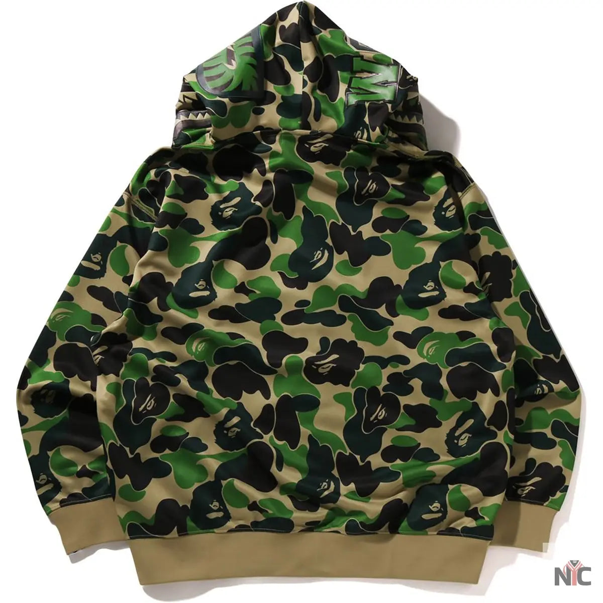 Abc Camo Polyester Relaxed Fit Shark Full Zip Hoodie M NYC Jackets