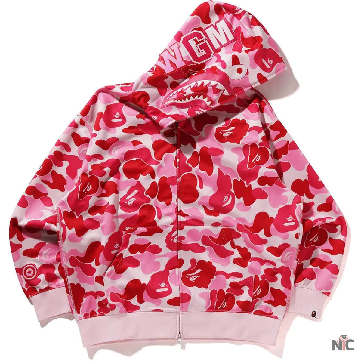 Abc Camo Polyester Relaxed Fit Shark Full Zip Hoodie M NYC Jackets