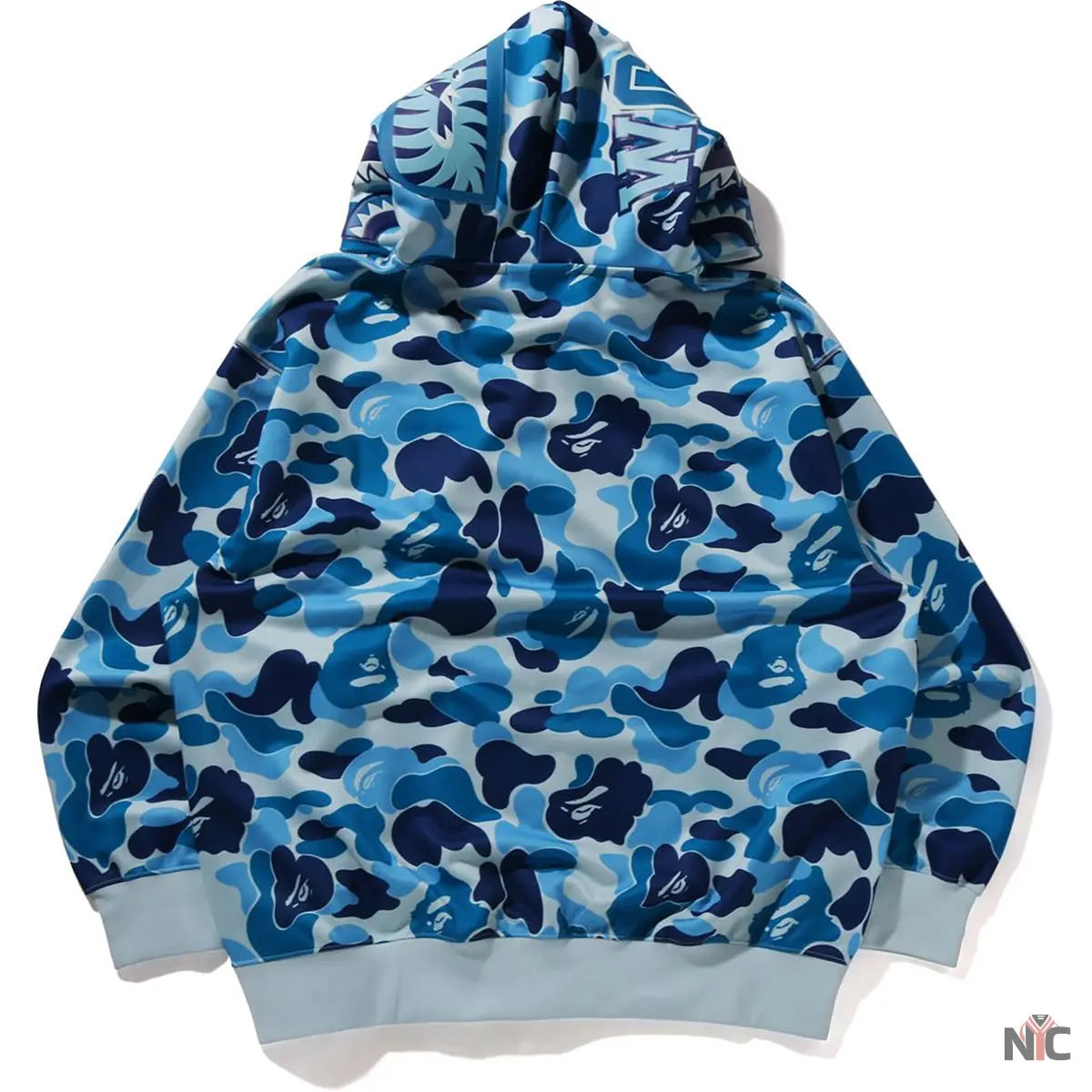 Abc Camo Polyester Relaxed Fit Shark Full Zip Hoodie M NYC Jackets